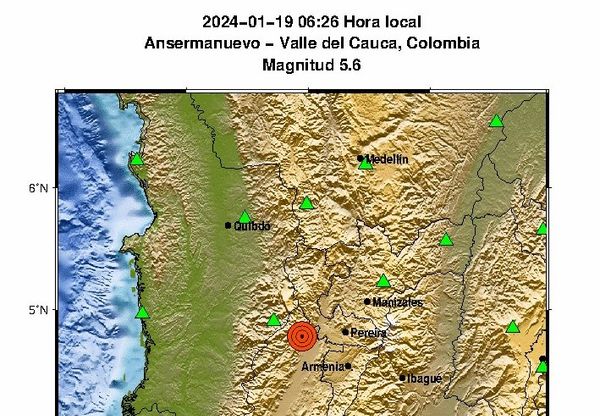 Ansermanuevo en el Valle del Cauca fue el epicentro del fuerte sismo que sacudió a Popayán