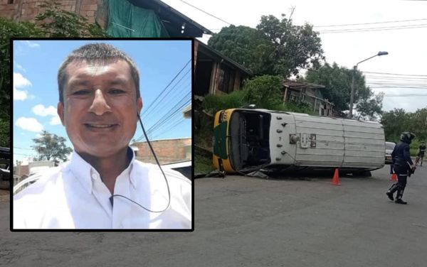 Falleció conductor de colectivo que se volcó en Popayán