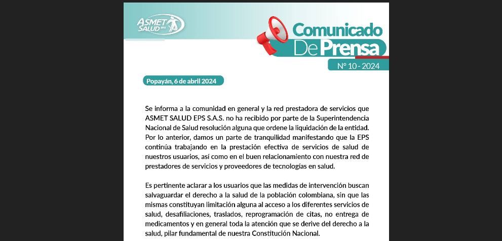 ASMET Salud EPS: Truth Behind the Speculation and Commitment to Quality Care