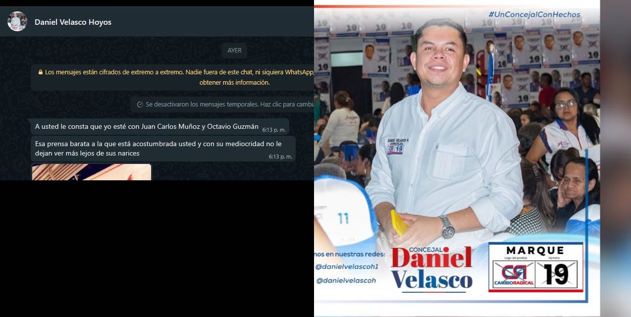 Periódico Virtual responde a concejal Velasco: "No nos intimidará"