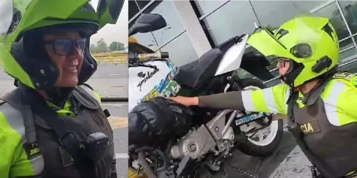 "Aprenda colores", patrullera a conductor al que le inmovilizó su motocicleta por unas calcomanías