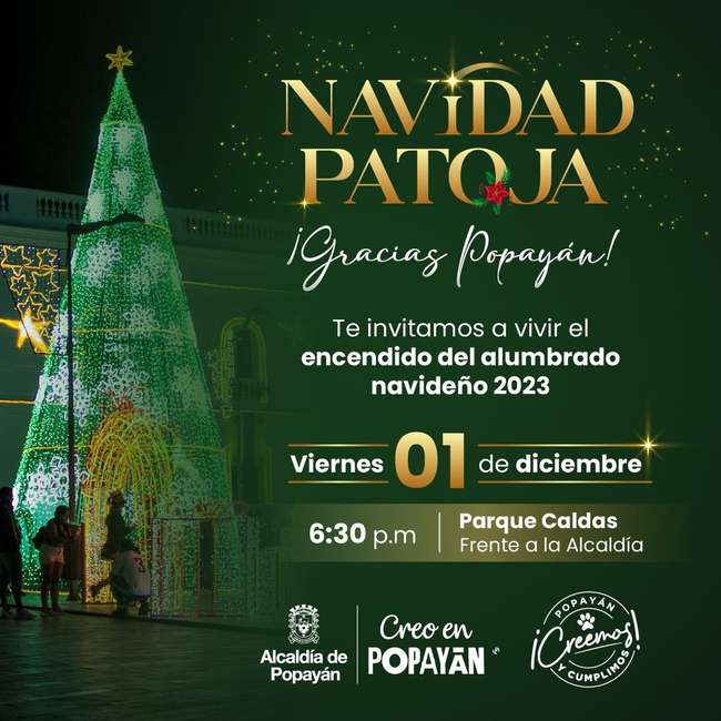 Estas son las actividades de la alcaldía de Popayán para celebrar llegada de diciembre