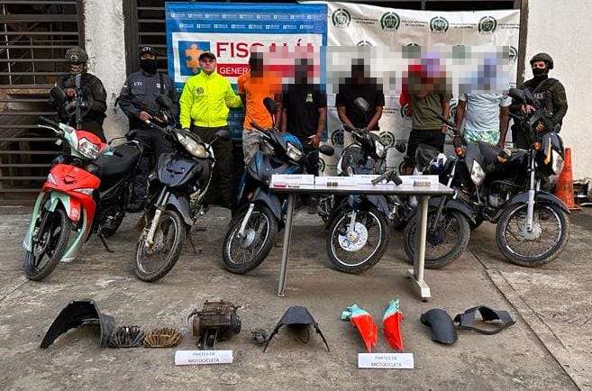 Cinco presuntos delincuentes capturados en operativo judicial adelantado en Santander de Quilichao, Cauca