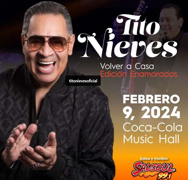 Tito Nieves regresa a su natal Puerto Rico después de seis años