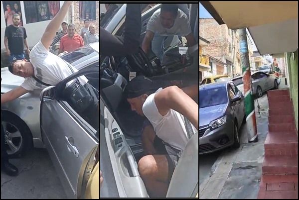 (Vídeos) Conductor borracho generó caos en un barrio de Popayán: habitantes lo golpearon