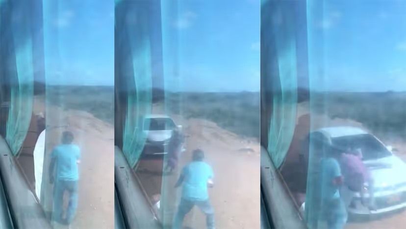 (Vídeo) Indignante la forma como este turista atropelló a una mujer wayúu que pedía dinero en La Guajira