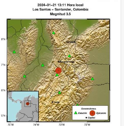 Fuerte temblor sacudió a Colombia este 21 de enero: se sintió en Bogotá y Medellín
