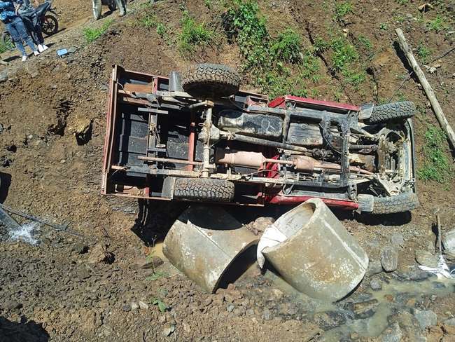 Una persona murió y otras siete resultaron heridas en accidente de tránsito en Morales, Cauca