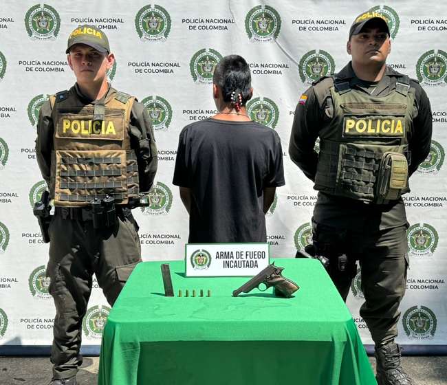 Santander de Quilichao: capturado por portar ilegal de arma de fuego