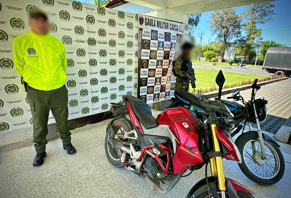 Policía logró recuperar dos motocicletas robadas en Popayán