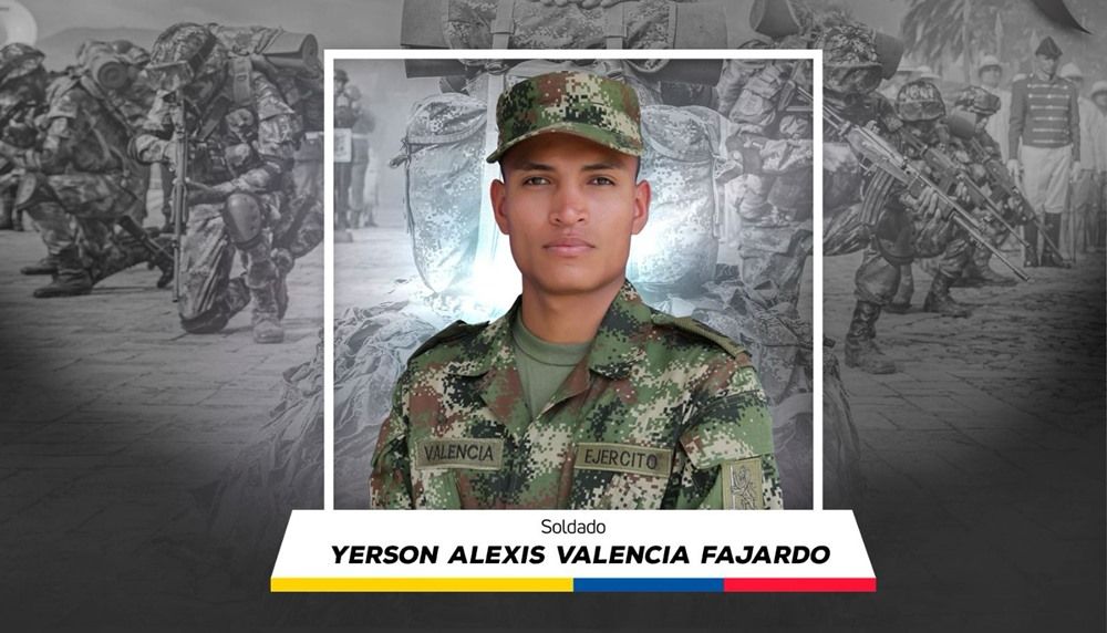 En ataque armado fue asesinado el soldado Yerson Alexis Valencia