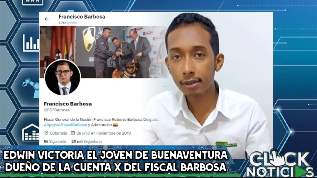 Joven de Buenaventura es el dueño de la cuenta falsa en X del fiscal Barbosa