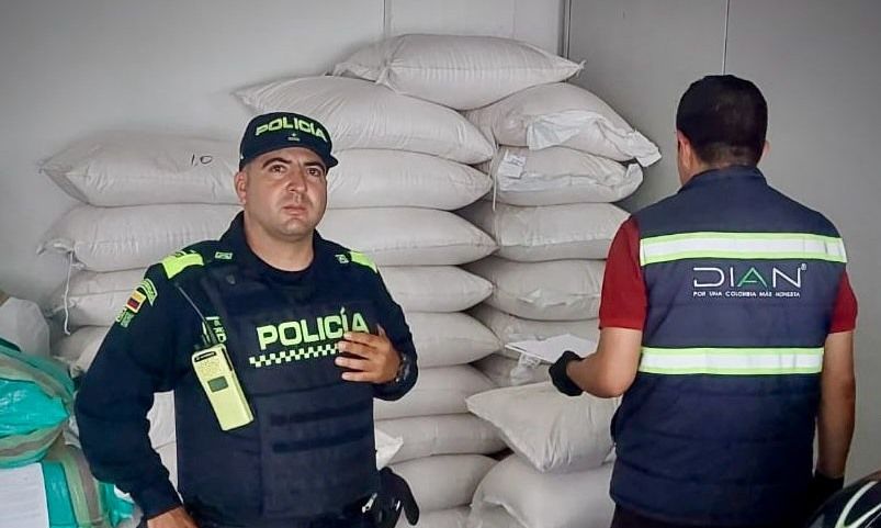 Dos toneladas de arroz de contrabando fueron incautadas por la Policía en Popayán
