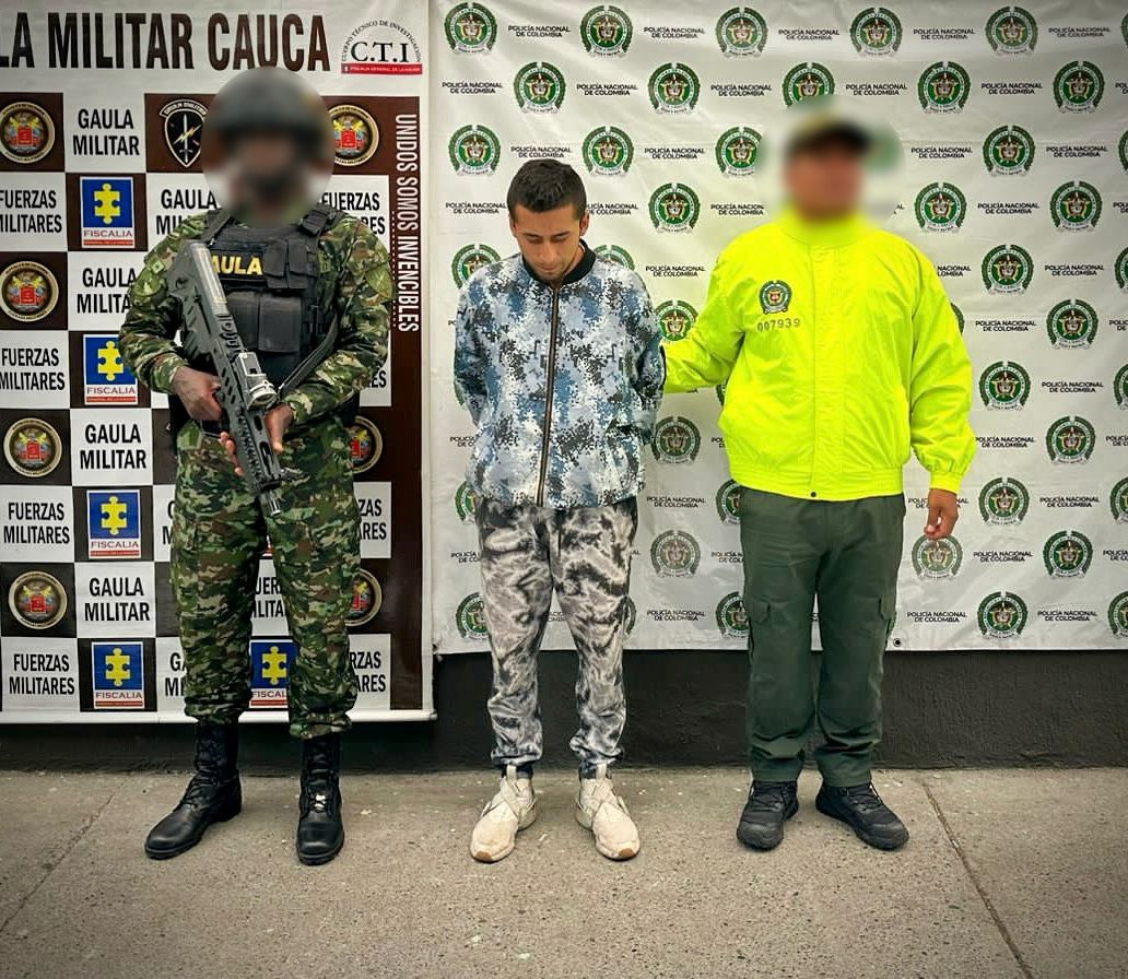 Capturado presunto delincuente investigado por el hurto de una motocicleta en Popayán