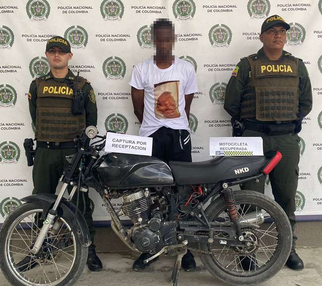 Soldado profesional capturado por conducir una motocicleta robada