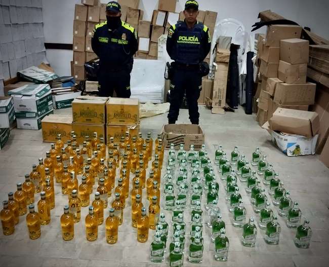 Policía Nacional incautó más de cuatro millones de pesos en licor de contrabando en Popayán