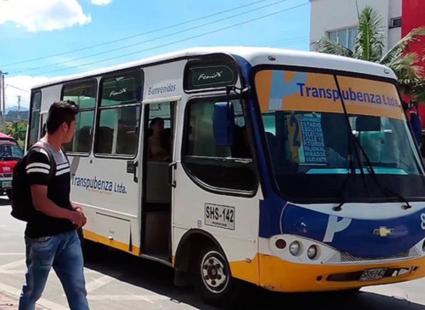 Tarifa del transporte urbano en Popayán subiría $400 este 2024