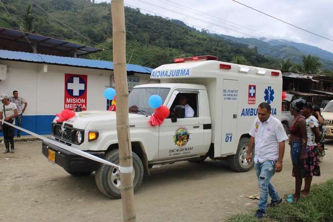 Un puesto de salud y una ambulancia, entre los logros de la comunidad de San Juan del Micay, El Tambo