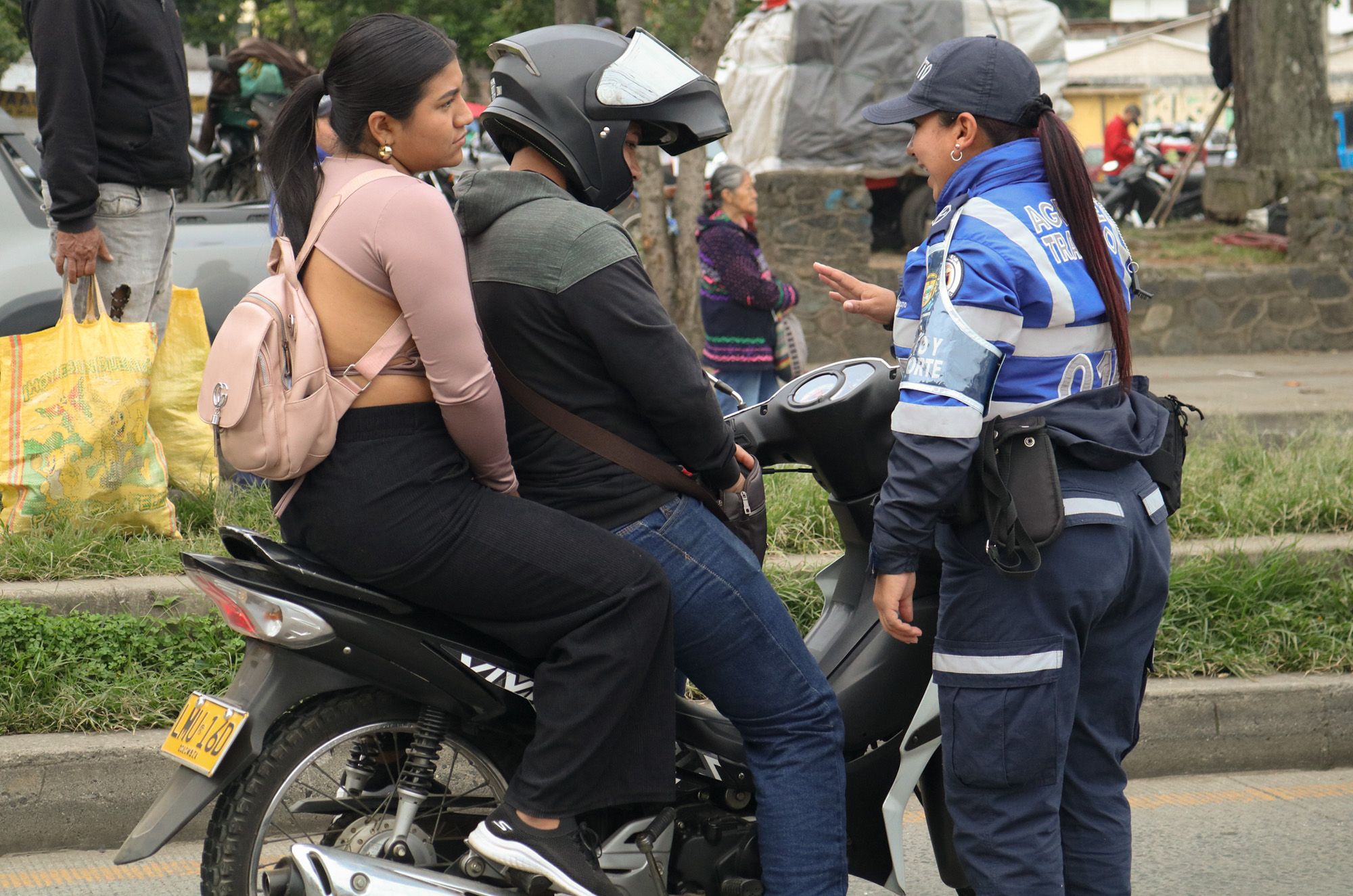 Jornada de sensibilización vial en el barrio Bolívar