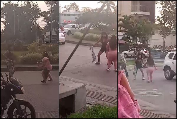 (Vídeo) Dos mujeres se enfrentaron a cuchillo en Popayán