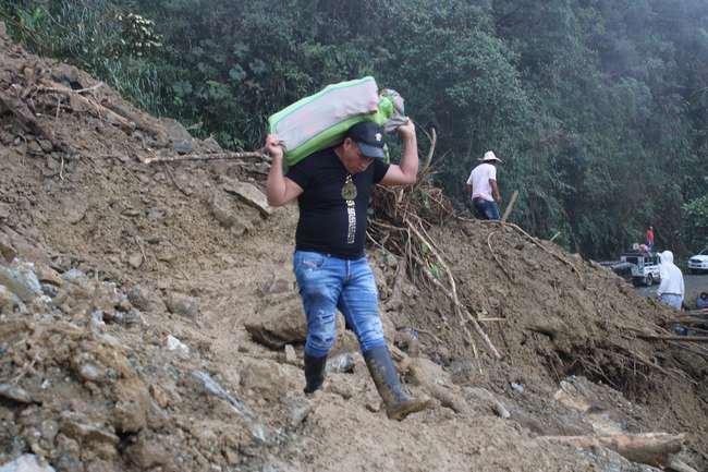 Nuevo derrumbe en La Balastrera, El Tambo, agudiza la crisis humanitaria entre más de 3.500 familias campesinas