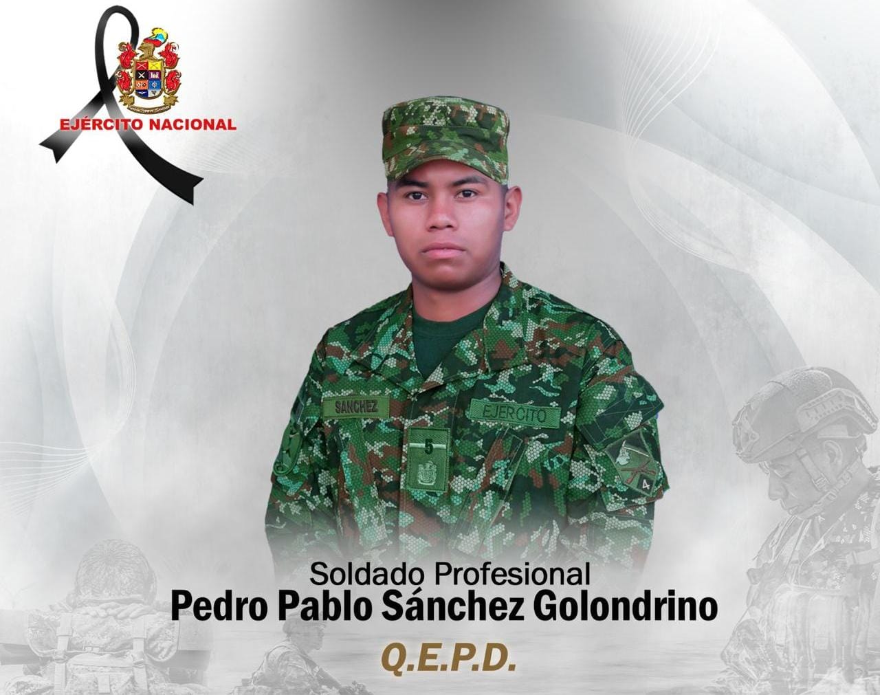 Soldado asesinado por las disidencias en el sur del Cauca