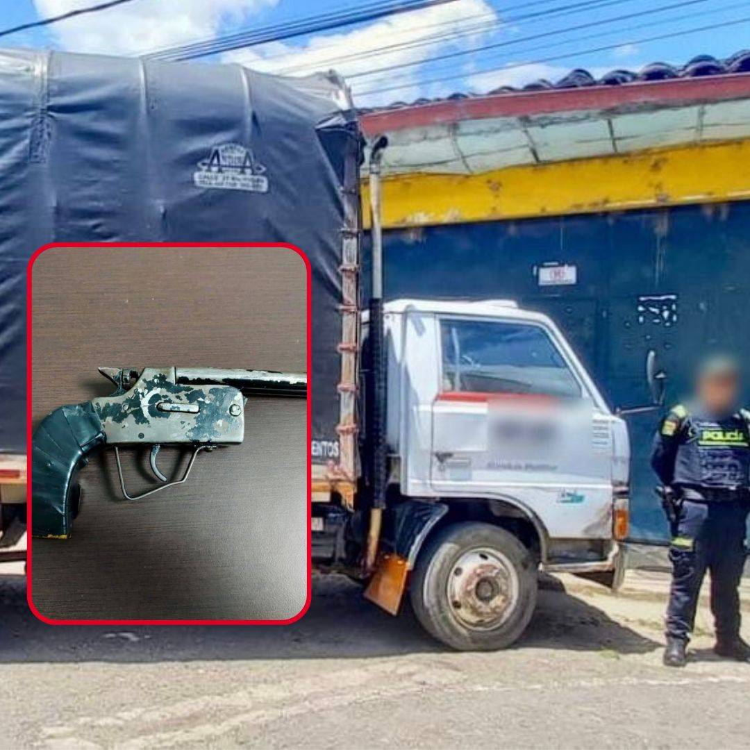 Vía Panamericana: Policía Metropolitana de Popayán intercepta camión que movilizaba heridos y un arma de fuego