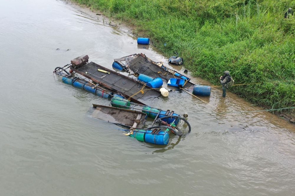 Contundente golpe contra la minería en Villa Rica: estaban contaminando el Río Cauca