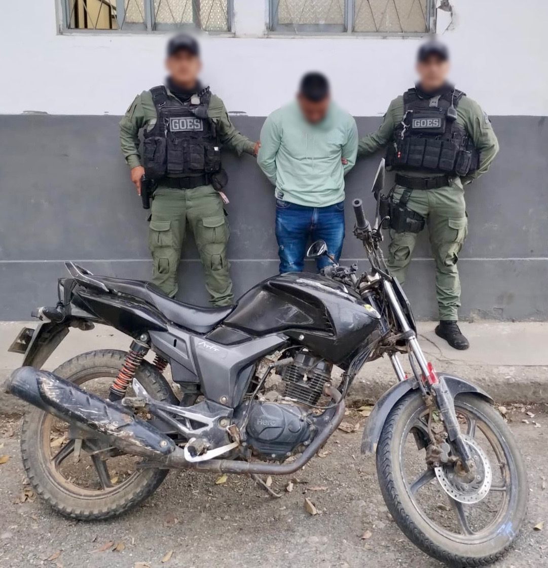 Captura y recuperación de motocicleta hurtada en Popayán