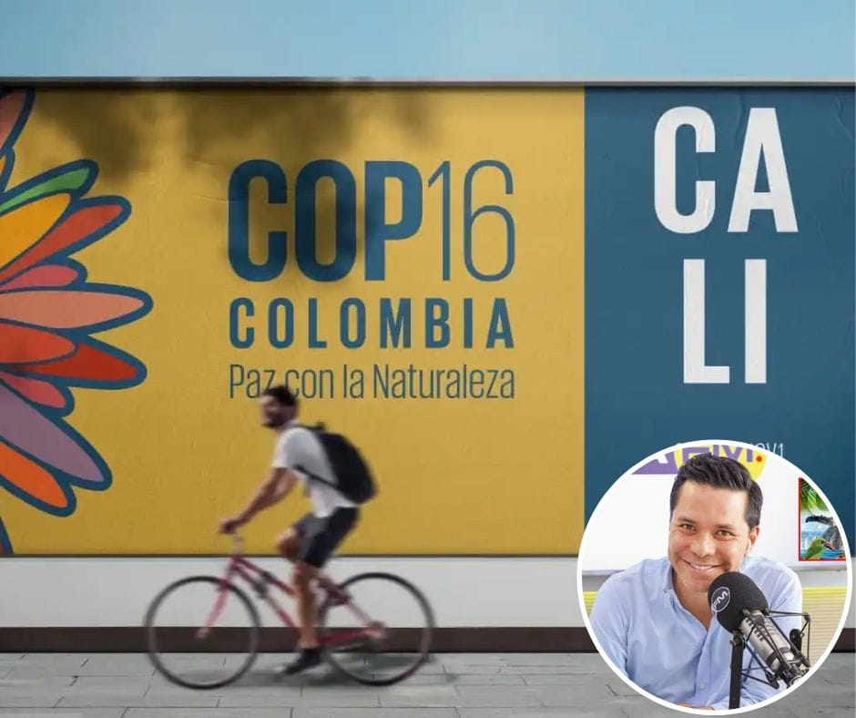 (En video) El polémico periodista Luis Carlos Vélez y su burla a que Cali sea sede de la COP16