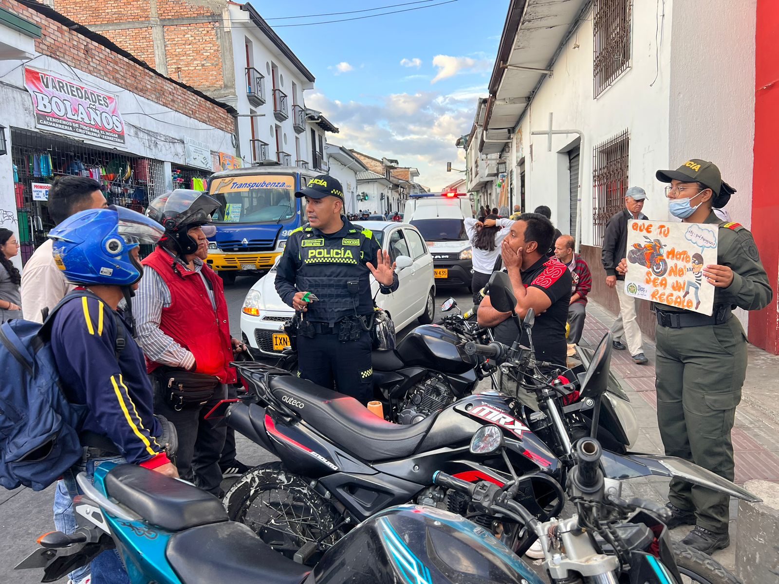 Adelantan campaña para evitar el hurto de motocicletas en Popayán