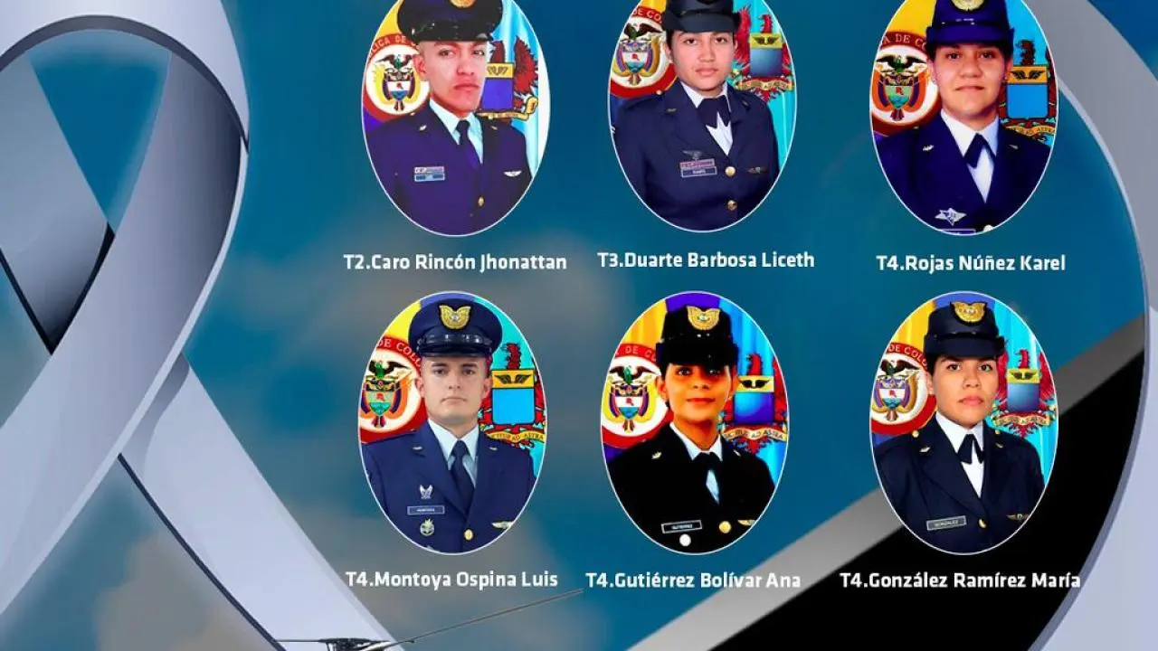 Ellos son los militares muertos en accidente de helicóptero de la FAC accidentado en Vichada