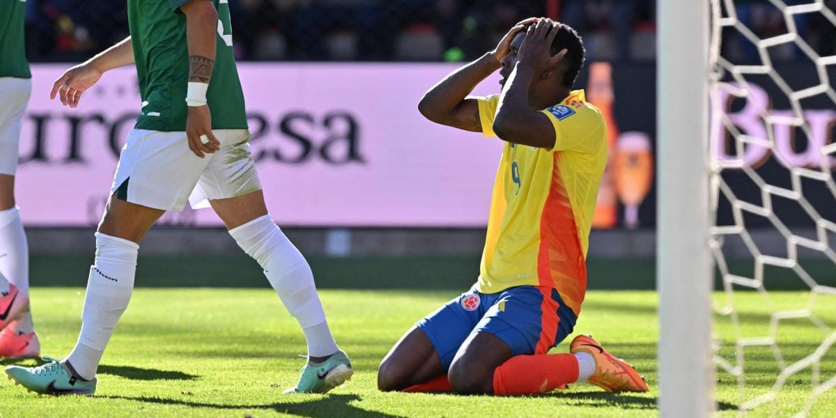 Selección Colombia no pudo con Bolivia