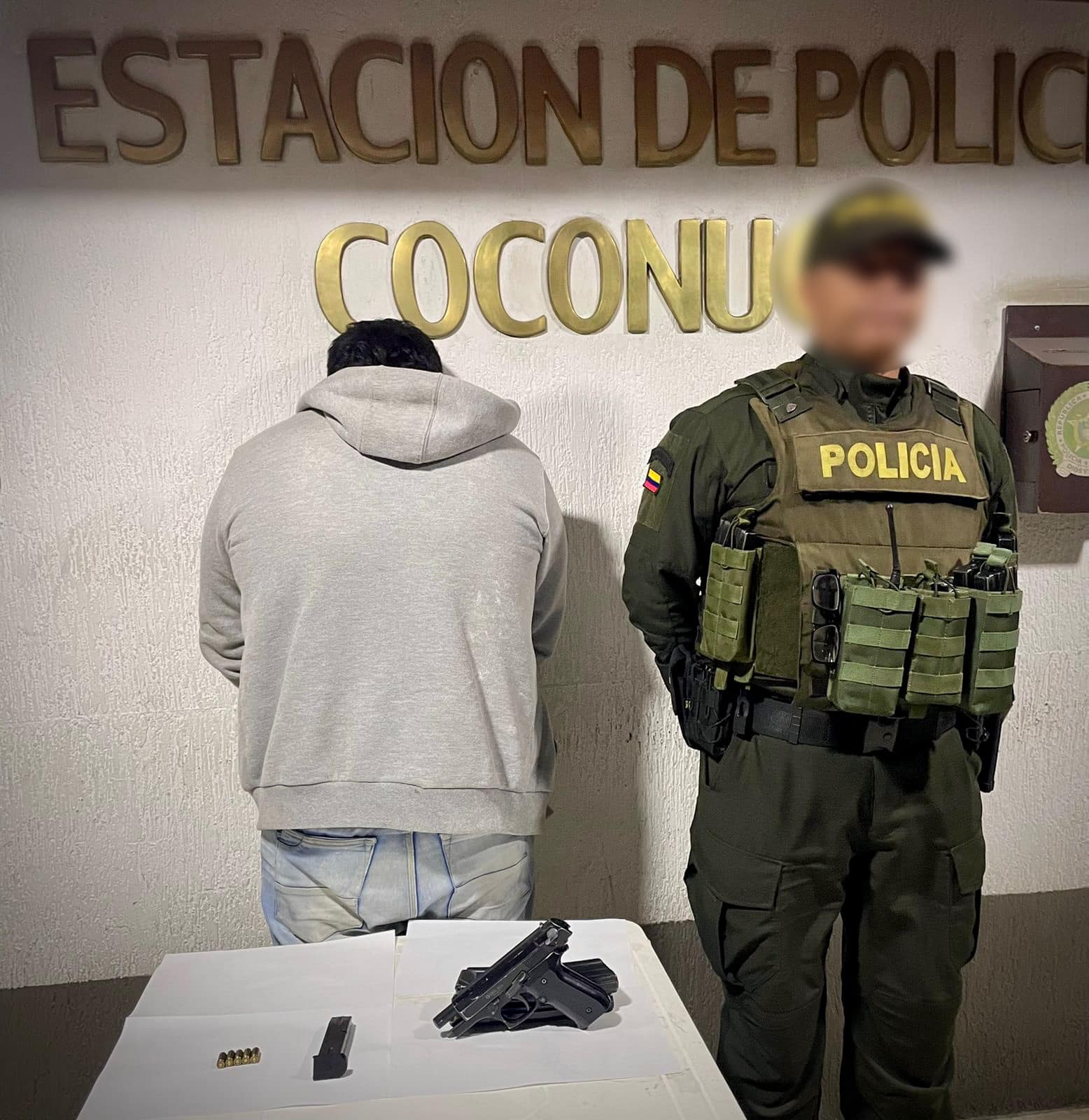 Capturado en flagrancia por porte ilegal de arma de fuego en Coconuco