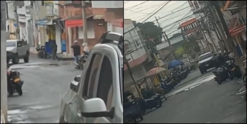 (Vídeo) Momento exacto en el que disidencias roban el Banco Agrario en Corinto, Cauca