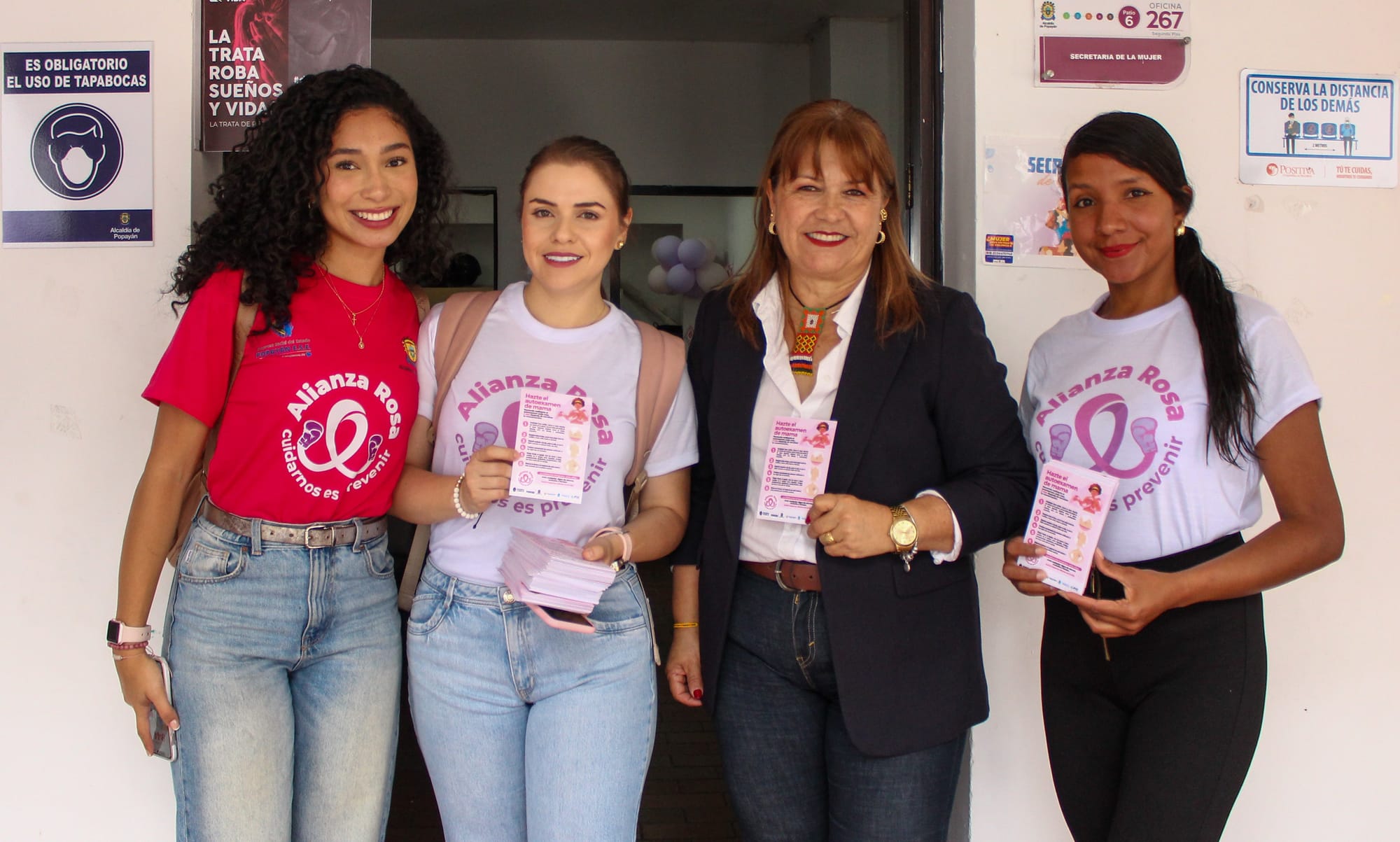 Se fortalece la campaña Alianza Rosa para la prevención del Cáncer en Popayán