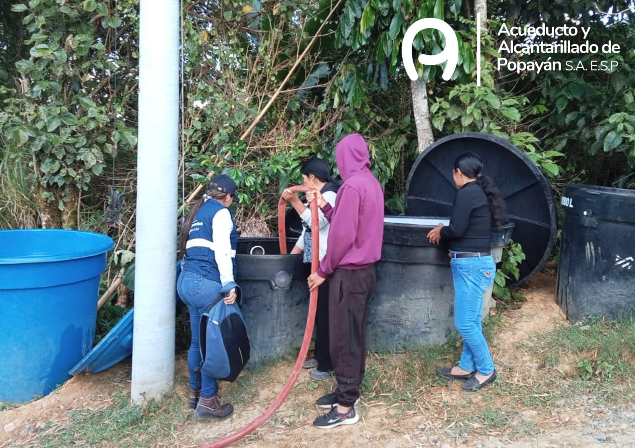 Acueducto de Popayán implementa plan de emergencia para garantizar agua potable en comunidades vulnerables