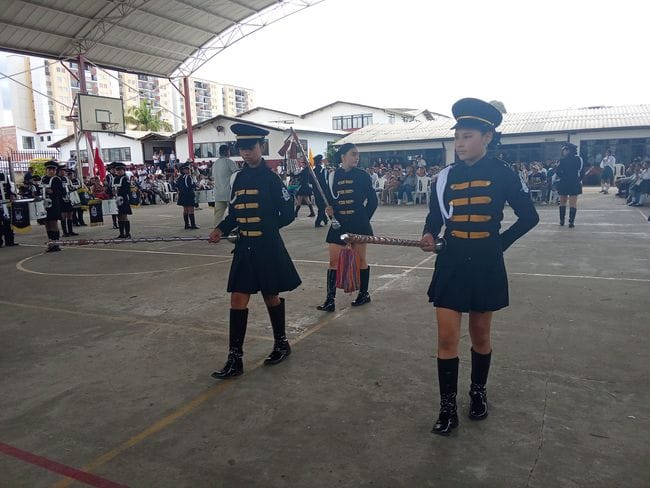 Así fue la presentación de Banda de Marcha Popayán Musical en el encuentro realizado por el colegio Real San Francisco de Asís