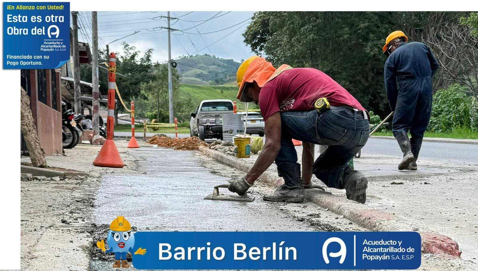 Avances en Infraestructura: El Barrio Berlín ya disfruta de nuevas redes de acueducto