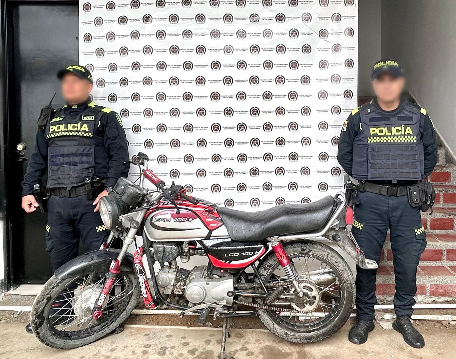 La Policía Nacional recuperó una motocicleta en Timbío, Cauca