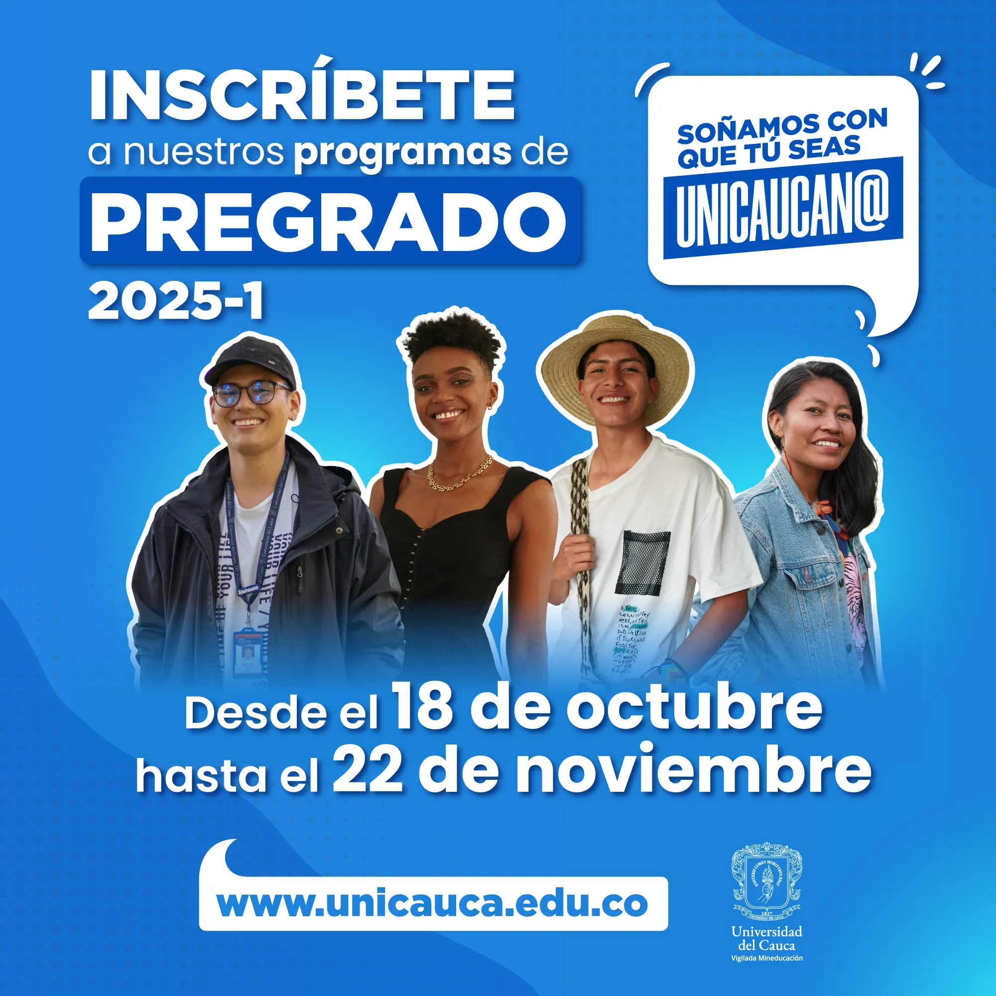 ¿Qué esperas para atender la ‘llamada de tu vida’? Unicauca abre inscripciones para el primer semestre del 2025