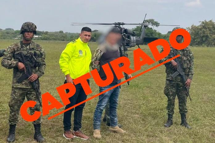 Capturado alias Chaco, señalado de ser el explosivista de la Dagoberto Ramos de las Farc