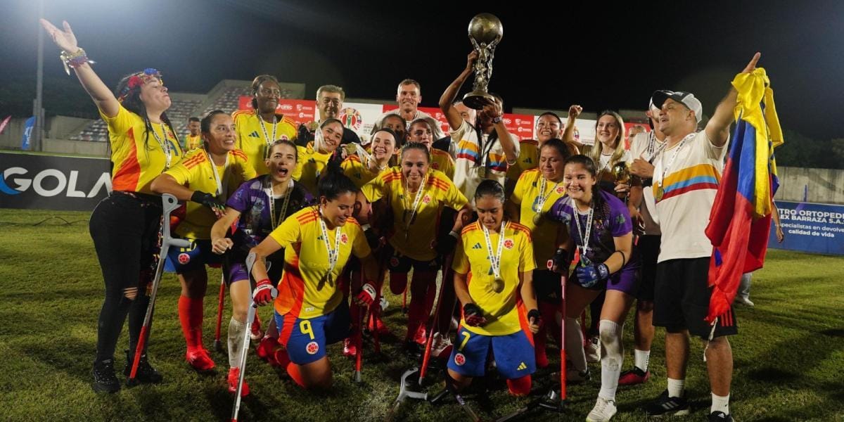 Colombianas se coronaron campeonas en mundial de fútbol para amputadas