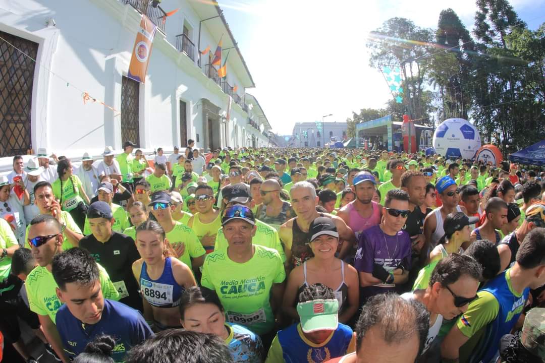 Más de 4 mil personas corrieron la media maratón del Cauca