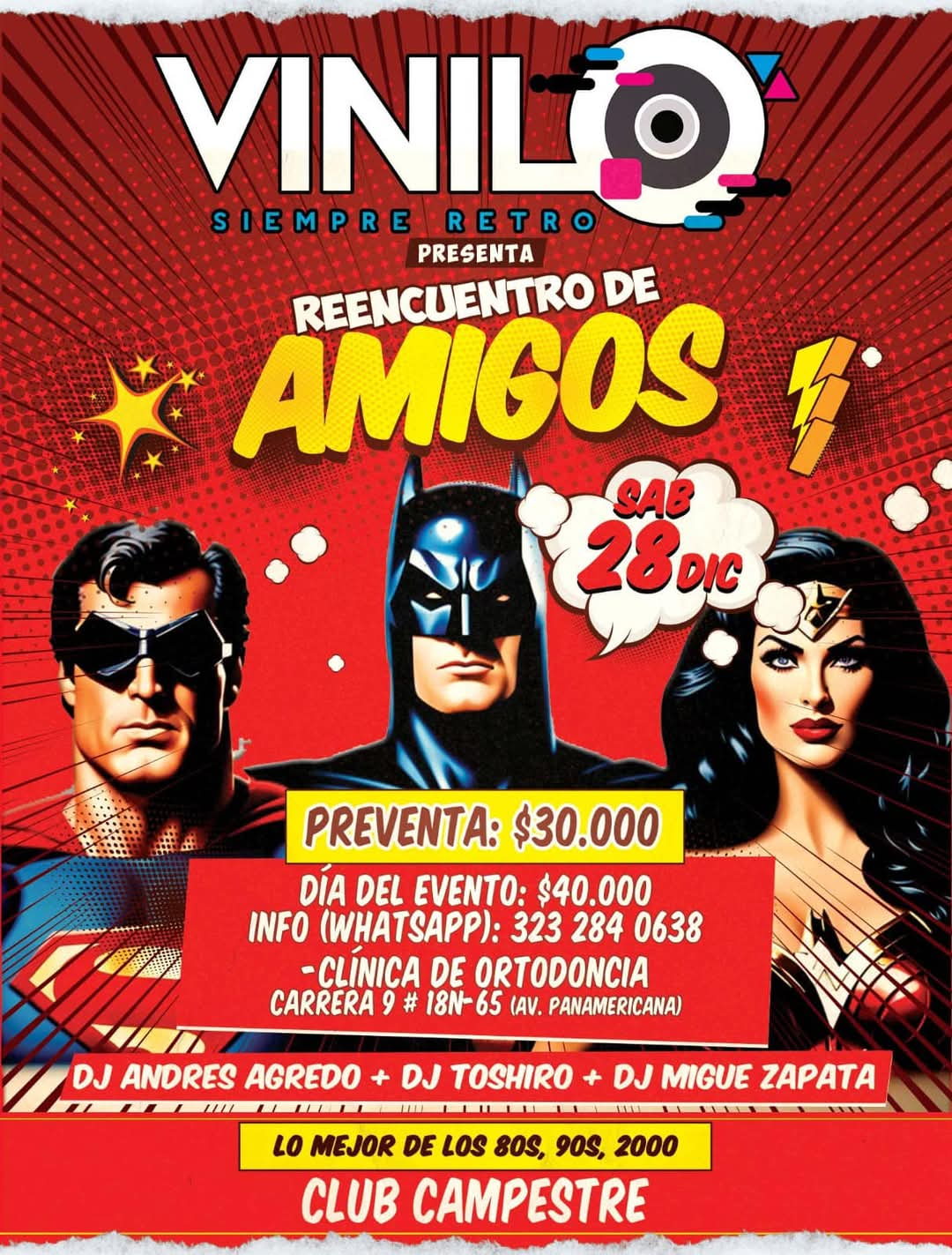 VINILO - Reencuentro de Amigos: La Fiesta Retro del Año en Popayán