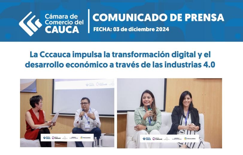 El Cauca apuesta por la transformación digital y el desarrollo económico con las industrias 4.0