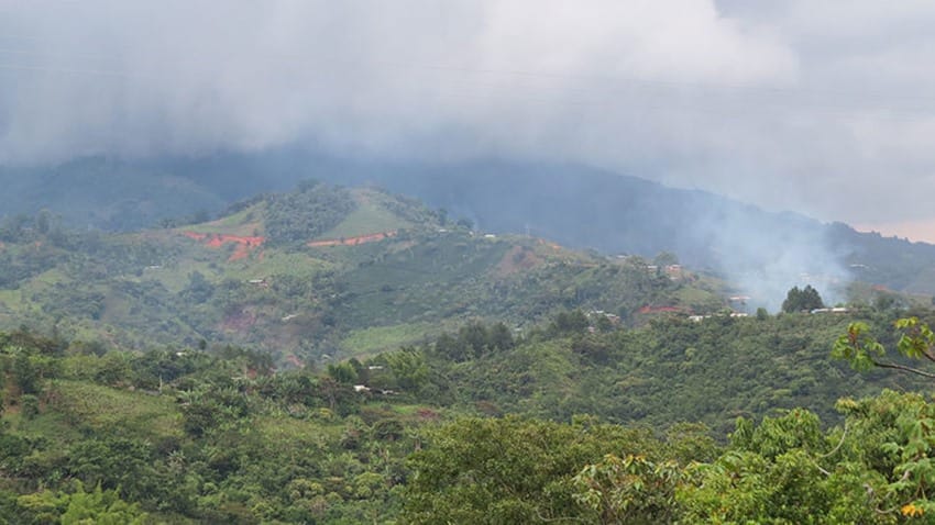 24 horas de intensos combates en Ortega municipio de Cajibío, Cauca