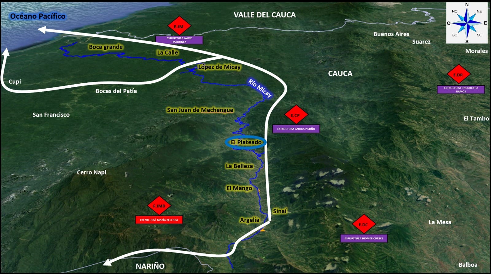 Campesinos fueron evacuados tras avalancha en el Cañón del Micay,  Cauca