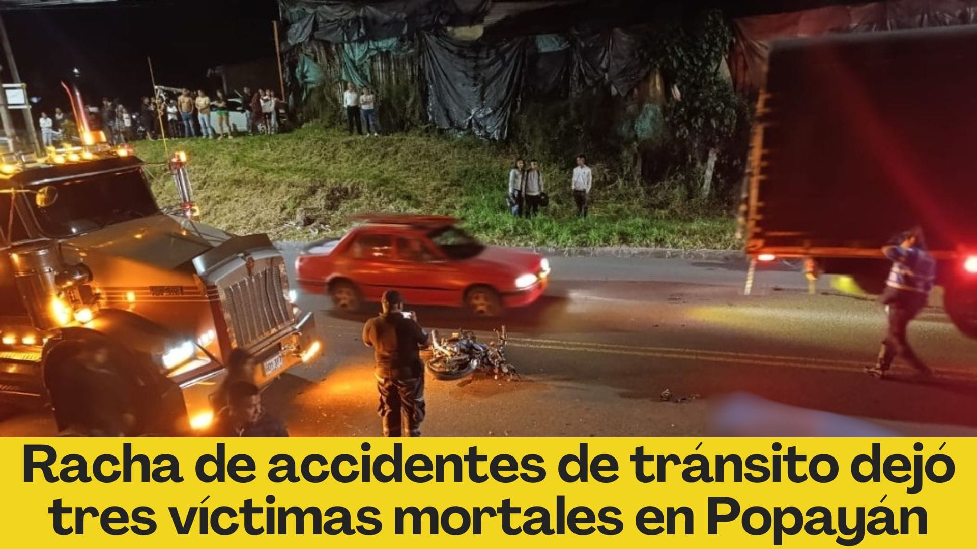 Racha de accidentes de tránsito dejó tres víctimas mortales en Popayán