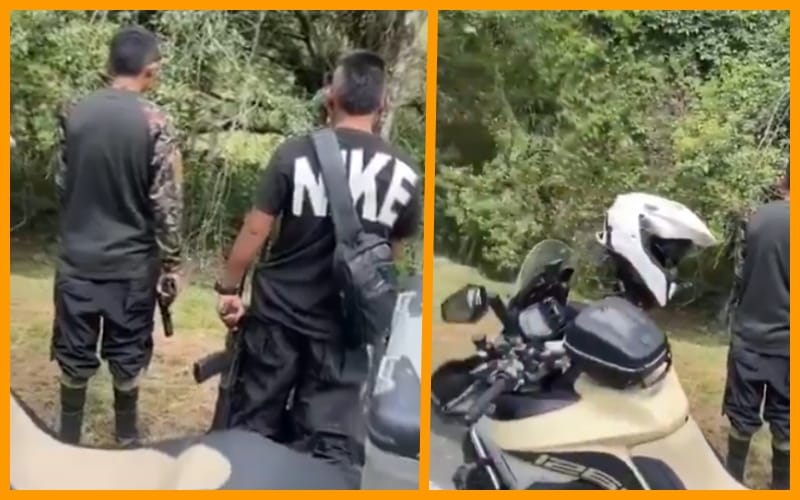 (Vídeo) Así fue el robo de una motocicleta en retén ilegal de las disidencias en el Cauca